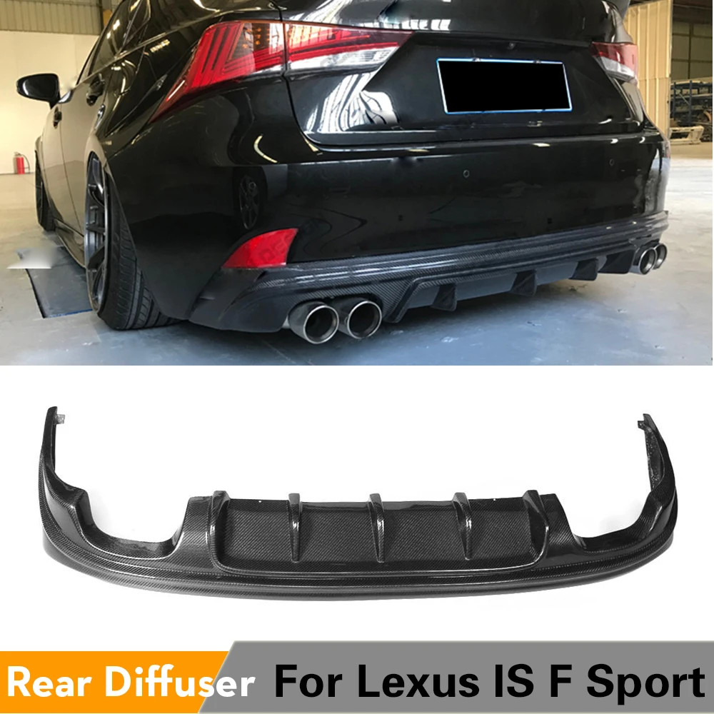 Углеродное волокно задний бампер диффузор спойлер для Lexus IS & F Sport седан IS250 IS300 IS350