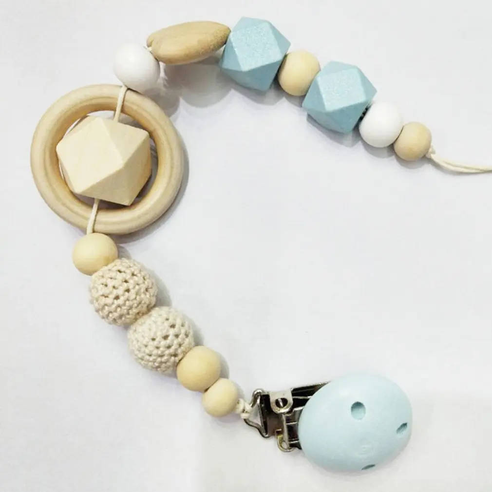 

Wool Ball Pacifier Chain Small Octagonal Pacifier Chain Baby Anti-bite Toy For Nipples Children Pacifier With Anti-drop Rope