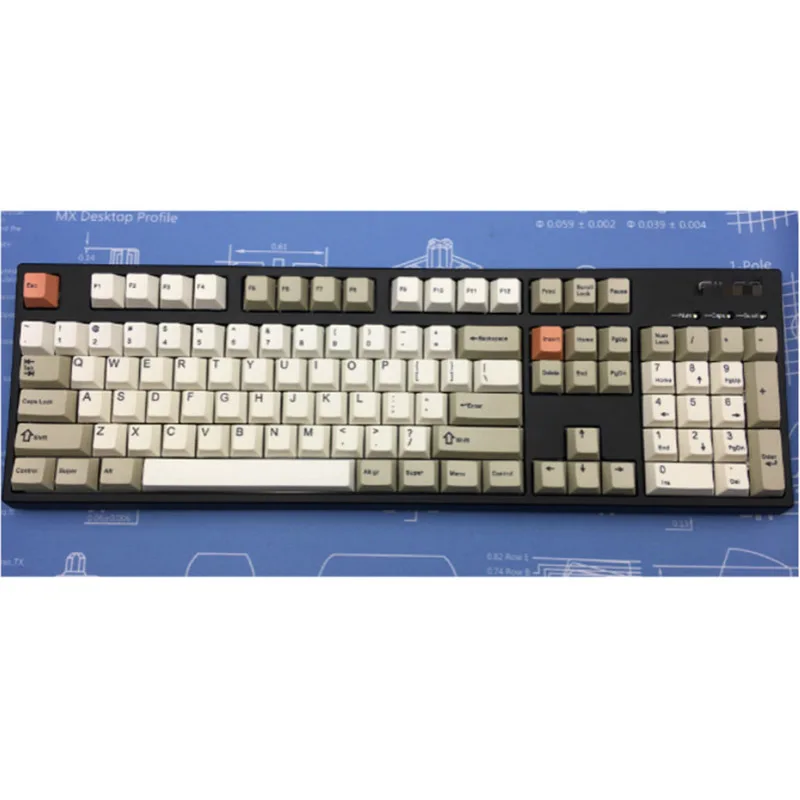 9009 plan A OG 9009PBT сублимационные колпачки для ключей большой полный набор колпачков для ключей оригинальная высота ретро Механическая клавиатура специальный колпачок для ключей - Цвет: 9009 plan A