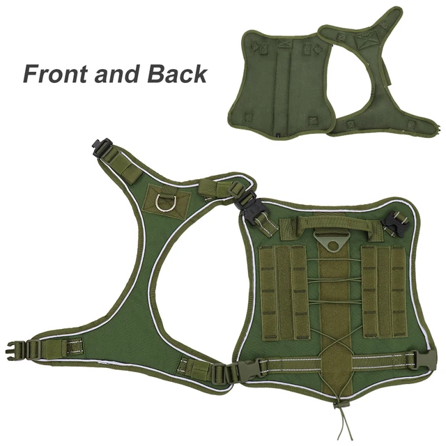 Military Tactical Dog Harness No Pull Working Pet Dog Durable Vest Reflective For Small Medium Large Dogs German Shepherd 2