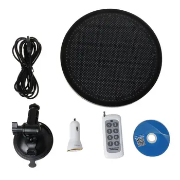 

Round Car LED Lamp Phone Wifi Remote Control DIY Colorful Display Board Light
