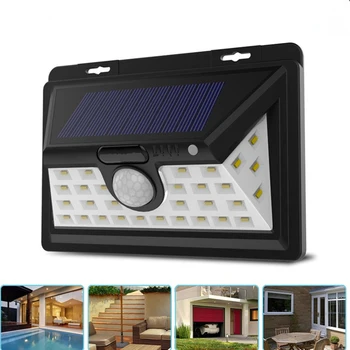 

Solar Light 34LED Outdoor Motion Sensor Lamp IP65 Waterproof Extra Bright Security Lights Garden Yard Door Solar Lighting