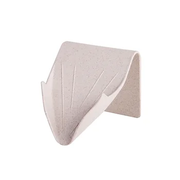 

No Drilling Storage Practical Kitchen Soap Holder Stable ABS Home Quick Drain Self Adhesive Hygienic Space Saving Wall Mount