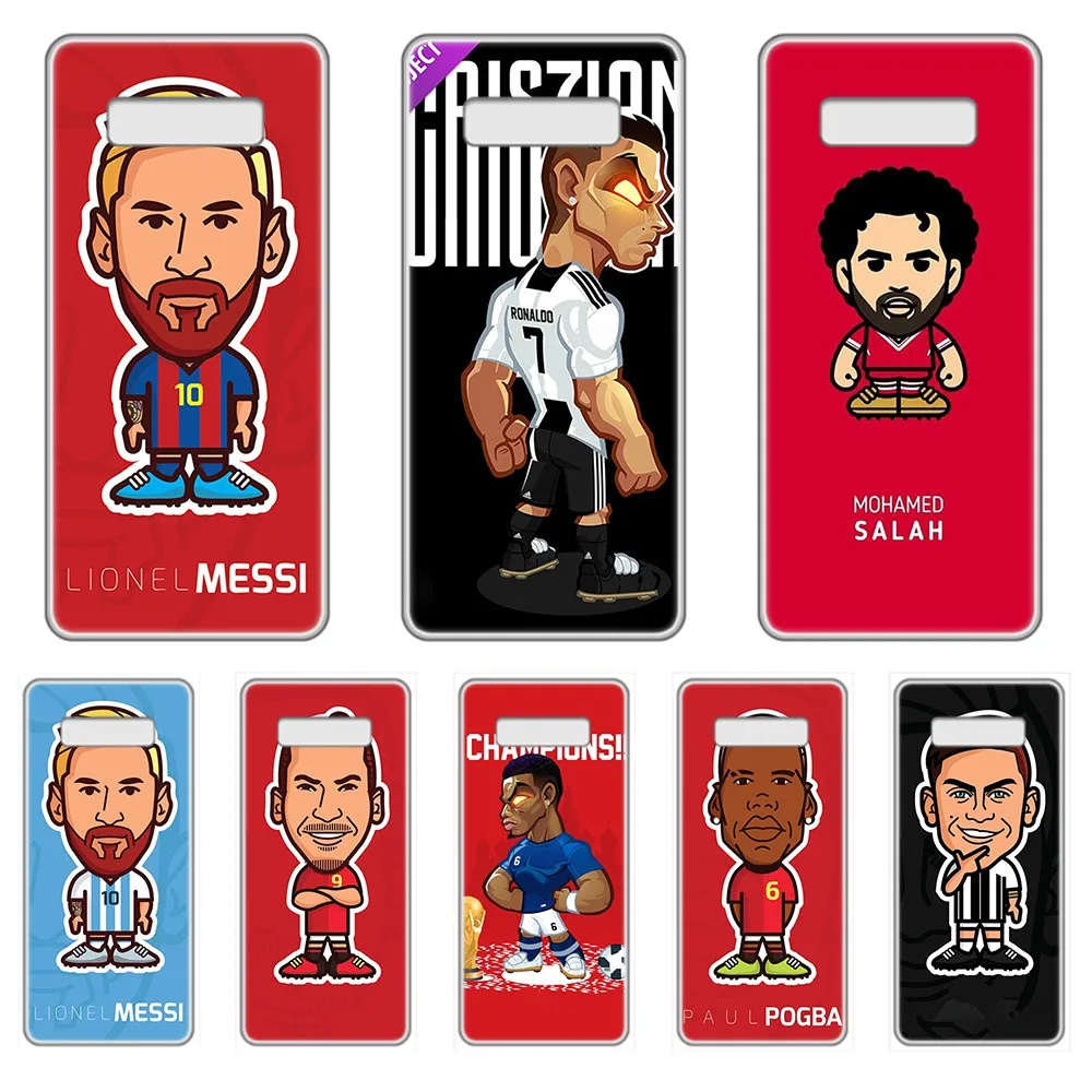 Прозрачный чехол для телефона с изображением футбольной звезды Месси Роналду