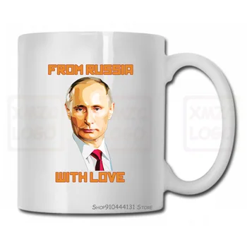 

2020 Russia Tmug Cup Men Fun T President Vladimir Putin For Adult Summer Clothes Fromwith Love C C C P Top Bandan