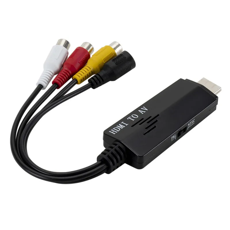 HDMI мужчин и женщин AV адаптер кабель конвертер для ТВ VHS VCR DVD рекордеры OUJ99