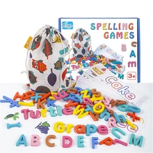 

Early Childhood Spelling Word Game Fun Children's Educational English Card Word Matching Toy Enlightenment Teaching Aids for Kid