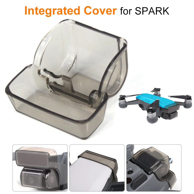 

Integrated Cover Cap for DJI SPARK Gimbal/ Camera/Lens Cap Guard Front 3D Sensor Screen Protector Dustproof Drone Accessories