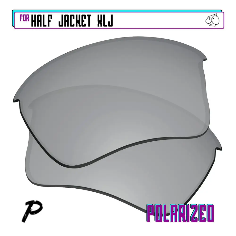 Ezreplace Polarizzati Lenti Di Ricambio Per-Oakley Half Jacket Xlj Occhiali Da Sole-Argento P