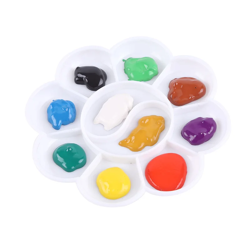 

8 Type Plastic UV Gel Polish Makeup Painting Drawing Pigment Holder Palette Nail Art Display DIY Nail Art Gel Manicure Tools