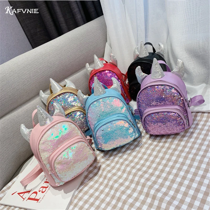 pequeña para niños y niñas, mini mochila brillante de unicornio, bolso escolar para niños y niñas, regalo cumpleaños, mochila de fiesta|Mochilas escolares| - AliExpress