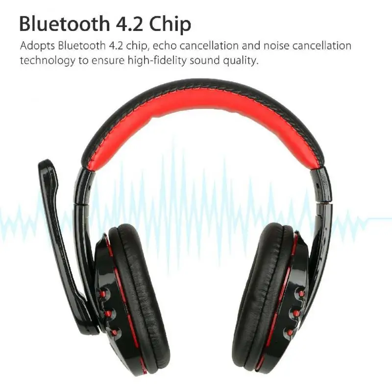 Wireless Gaming Headset With Noise Reduction Mic Headphones Surround For PC Laptop PS4 Xbox One rh Gaming Headset Dropshipping