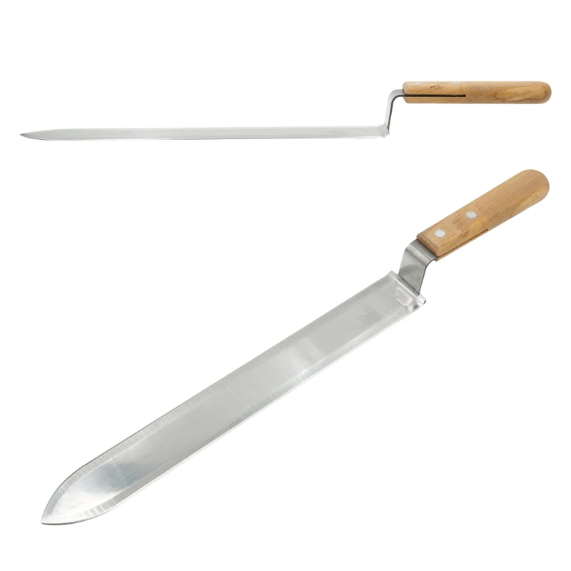 Beekeeping Tool Serrated Blade Bee Honey Knife Stainless Steel 40Cm Bee Hive Scraper Uncapping Apiculture Beekeeper Supplies