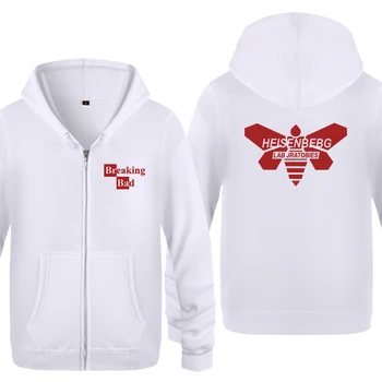

Breaking Bad Heisenberg Hoodies Men 2018 Men's Fleece Zipper Cardigans Hooded Sweatshirts