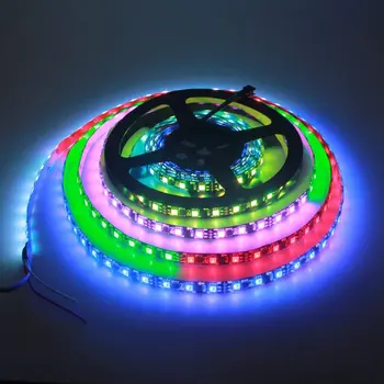 

WS2811 Digital Addressable LED Strip 12V Aclorol Programmable 5050 RGB 5M 150 LED Strip Dream Color White PCB IP65 Waterproof