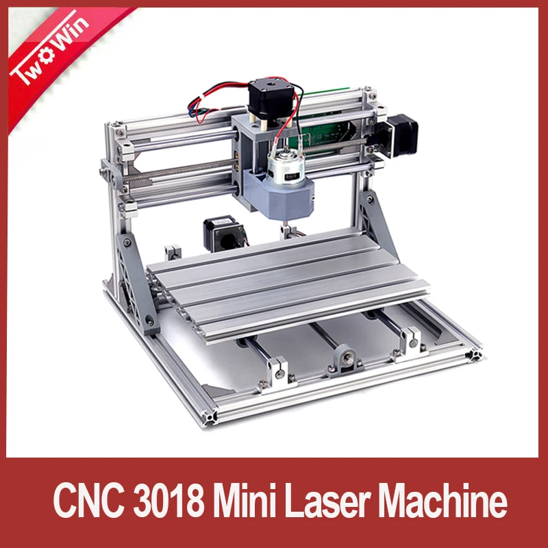Лазерный мини гравер CNC3018 гравировальный станок с ЧПУ и ER11 лазерный режущий 10 Вт