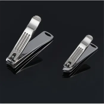 

2Pcs Silver Stainless Steel Nail Clipper Nail Cutting Machine Professional Nail Trimmer High Quality Toe Nail Clipper Nail Tool