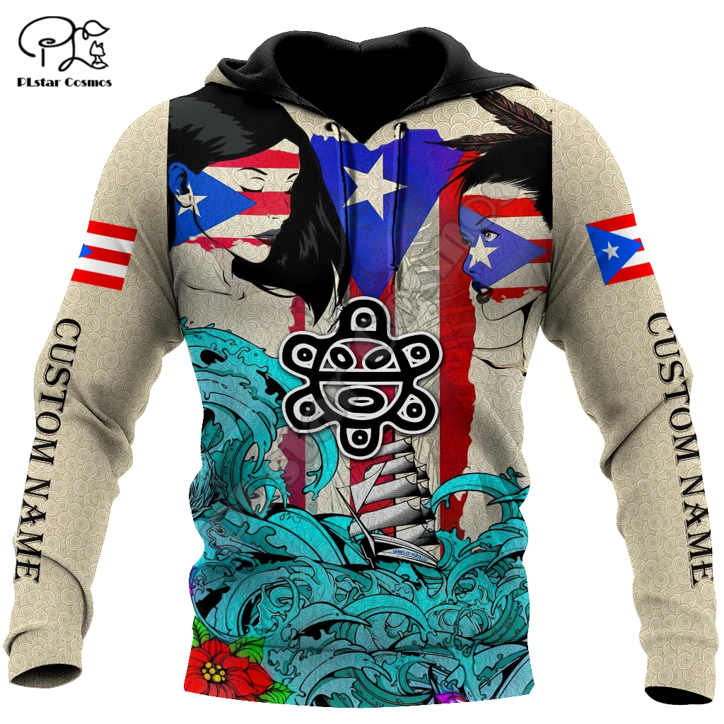 

Новинка 2021, модные толстовки PLstar Cosmos с 3D принтом культура Пуэрто-Рико, свитшоты с капюшоном на молнии для мужчин и женщин, Повседневная Уличная одежда P24