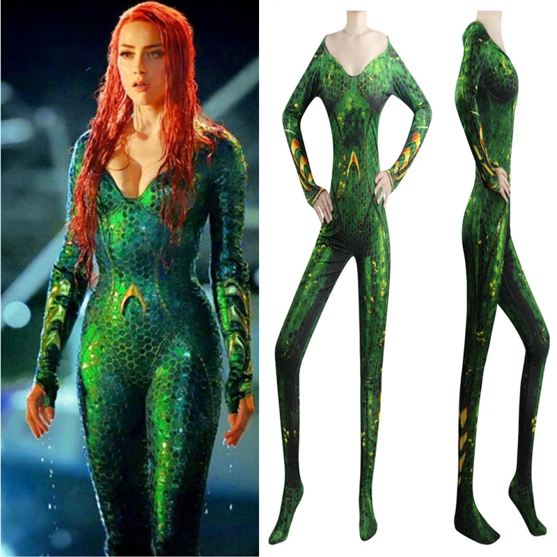 

Filme aquaman mera justiзa alianзa mar apуs mae la hero macacгo de uma peзa collants cosplay traje halloween festa de natal
