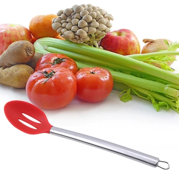 

Multifunctional Stainless Steel Silicone Leaking Spoon Non-stick Cooking Utensils Household Egg Spoon