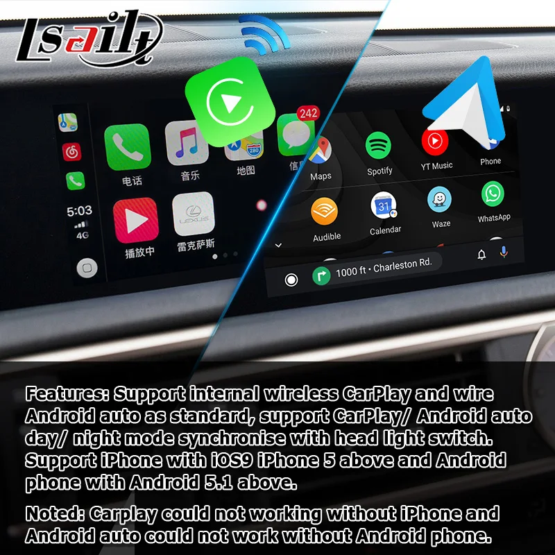 Android / Carplay навигационная коробка для Lexus RCF RC300h RC200t RC300 2013 2020 видеоинтерфейс 7/10 25