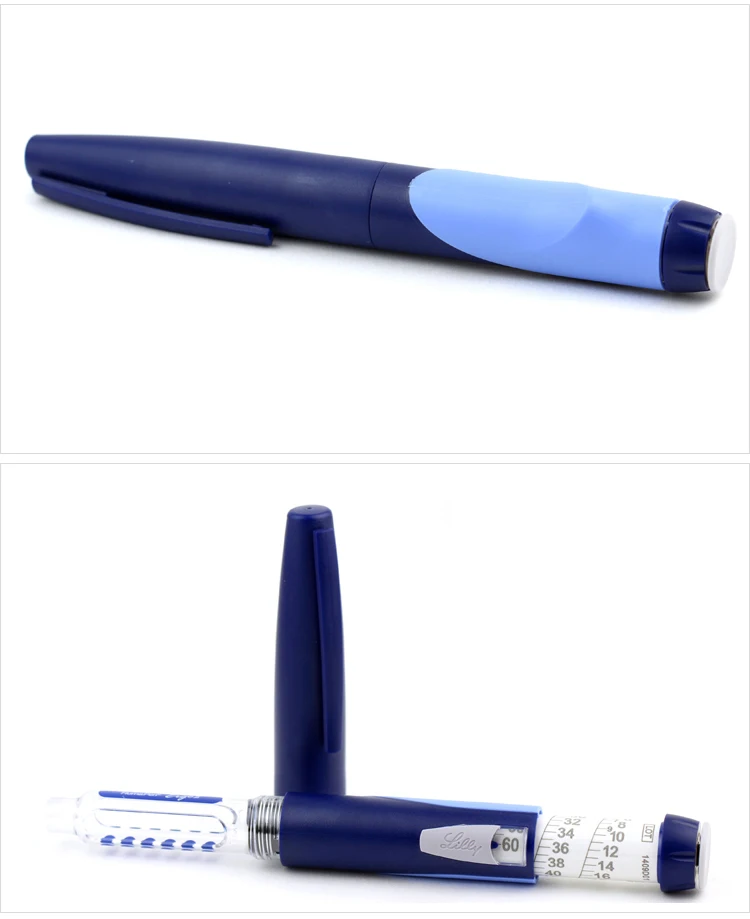 Portable Lilly Huma Lancing Pen Ergo 2 Syringe Insulin Lancet Pen 3ml