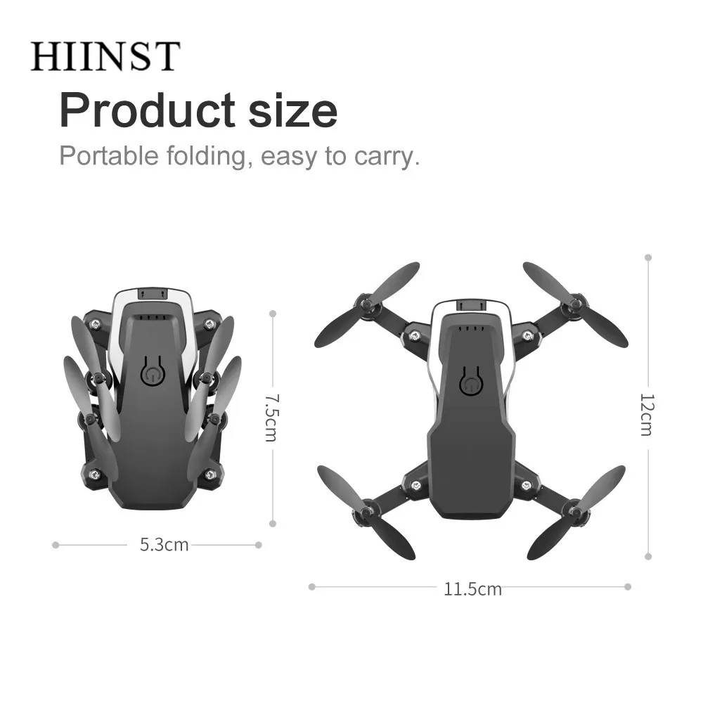 Hiinst 2,4G мини-приложение управления самолетами Wi-Fi FPV 4K камера Квадрокоптеры Дрон Электрический aude держать приложение дистанционное управление RC вертолет