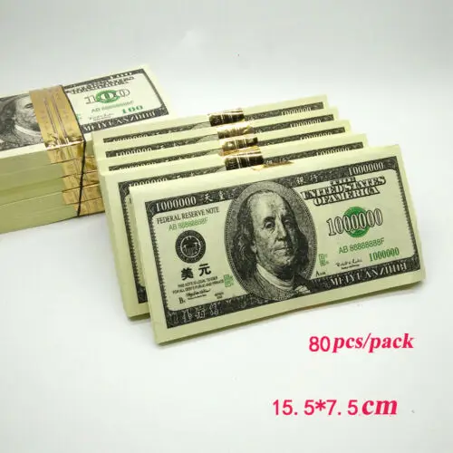 80 X китайский Небесный ад банкноты 100 USD Joss бумага призрак дух предка вечерние праздничные украшения «сделай сам»