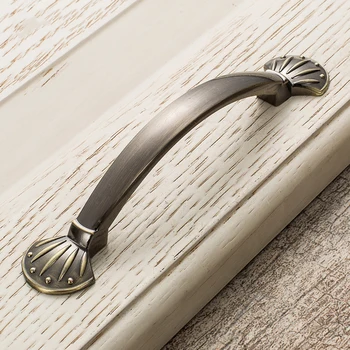 Antique Door Handles Bronze Furniture Knobs and Handles for Kitchen Cabinet Cupboard Handles Wardrobe Handle Drawer Pulls