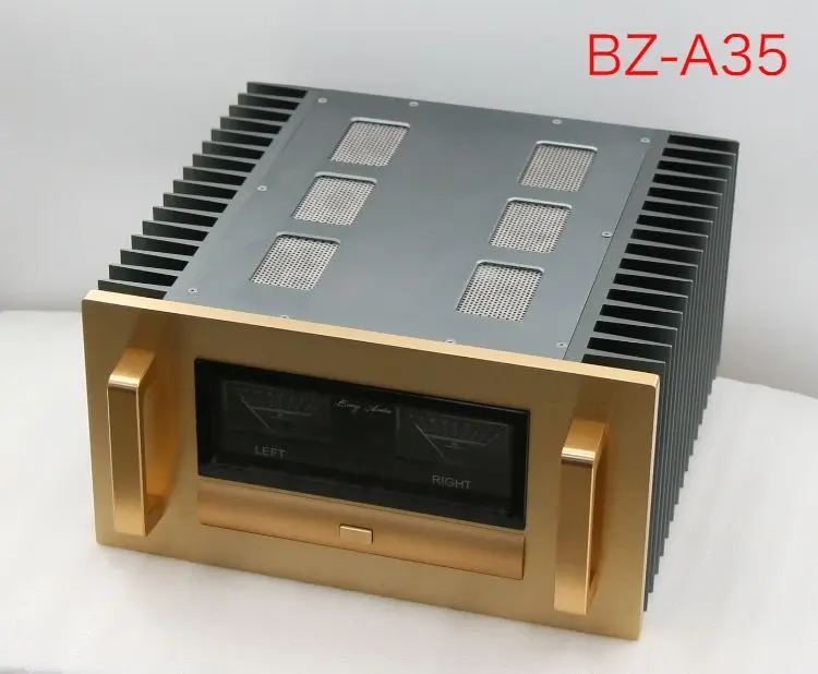 Full aluminum DIY A15/A35/A65  power amplifier chassis class A enclosure big heatsink HIFI VU header box