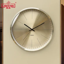 Nordic большие настенные часы Бесшумный Гостиная золото современный Творческий дом часы Роскошные металлические обои Saatleri домашний декор FZ110