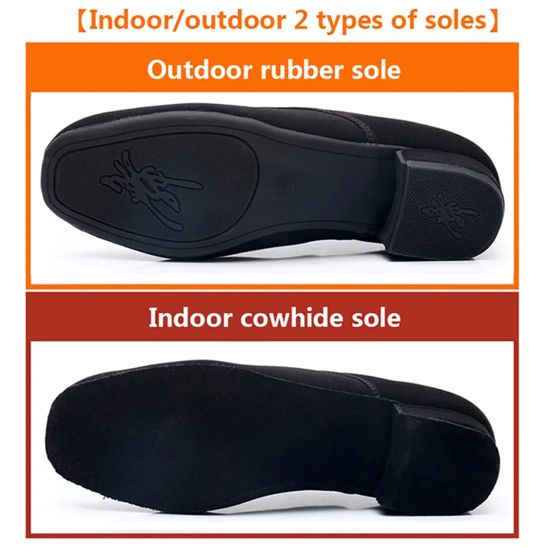 DIPLIP New Modern Men's Ballroom Dance Tango Flamenco Shoes Oxford Cloth  Dance Shoes Latin Dance Shoes