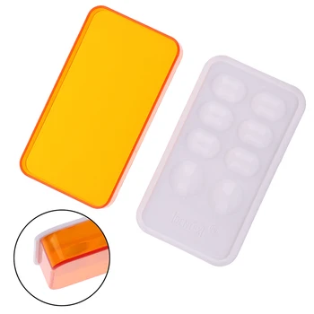 

1Pcs Resin Dental Palette Mixing Watering Moisturizing Plate With Cover 8 Slot Palette Dental Lab Equipment