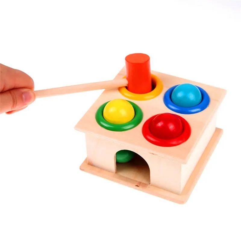 Montessori Wooden Toys for Babies 1 2 3 Years Baby Development Games Child Wood Puzzle for Kids Educational Sorting Stacking Toy