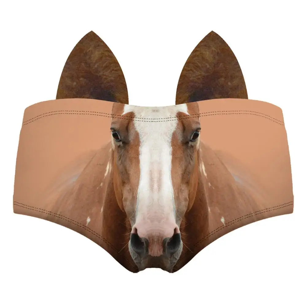 nuevo llegado moda 3D imprión ropa interior Sexy Kawaii cerdo gato oreja bragas Toro perro Cheetah zorro salvaje Mujer br - Цвет: 3