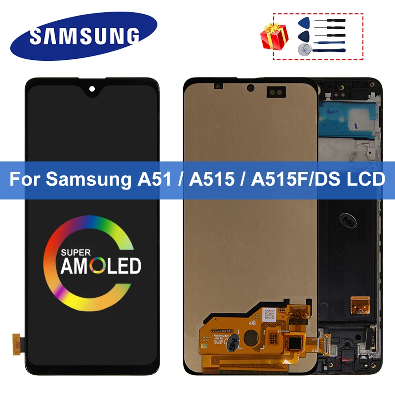 Super AMOLED For Samsung Galaxy A51 LCD A515F SM