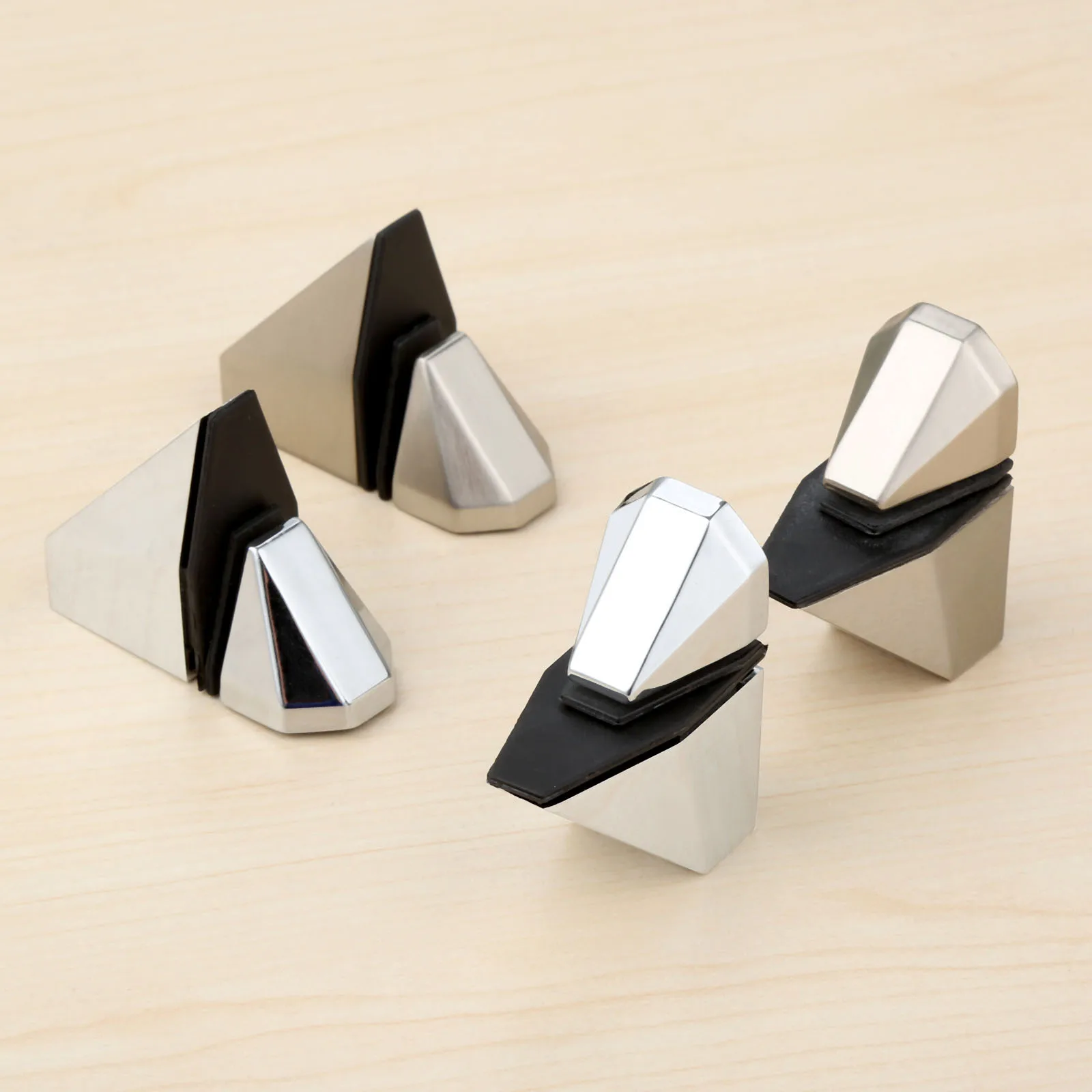 

2Pcs Adjustable Glass Clamps Glass Plated Brackets Chrome Zinc Alloy Shelf Holder Support Clamp Holder For Glass Shelves