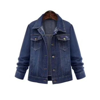 

Womens Denim Jacket Causal Jean Long Sleeve Coat Jean Jackets Fashion Coats