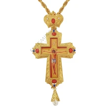 Высокое качество ручной крест-набор шнека золотистого и серебристого цвета, ортодоксальная Россия крест Россия Ювелирные изделия пастор ремесло поставки