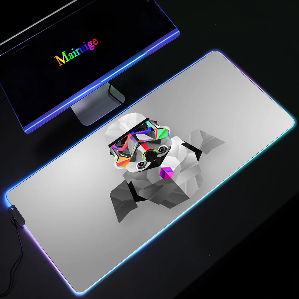

RGB Mouse Pad Stormtrooper Large Anime DIY Custom LED XXL Glow Color Light Gaming MousePads Desk Mat with Backlight