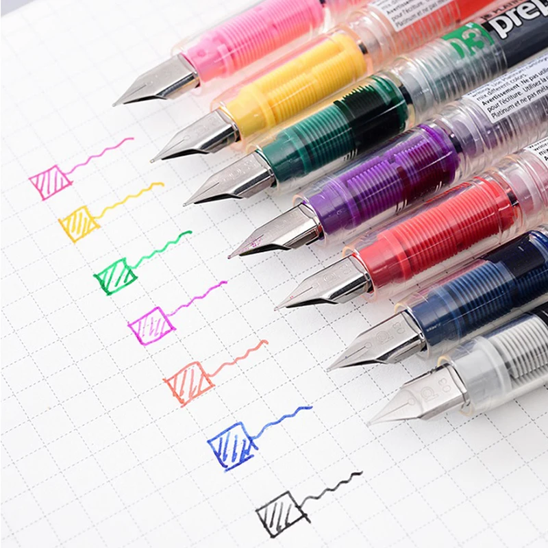 Набор японских платиновых перьевых ручек в стиле преппи 3 шт. PPQ 200 P