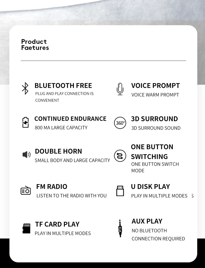 Mini2+ Bluetooth динамик Портативный беспроводной громкий динамик s для телефона компьютера стерео музыка объемный водонепроницаемый открытый динамик