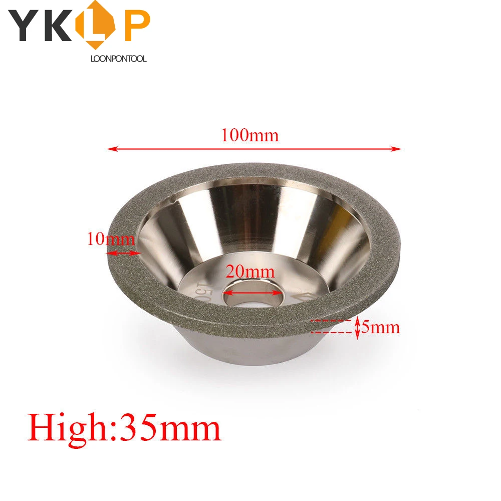 100mm diamond grinding wheel abrasive cup for carbide metal grinder 4/5" bore 100-600#