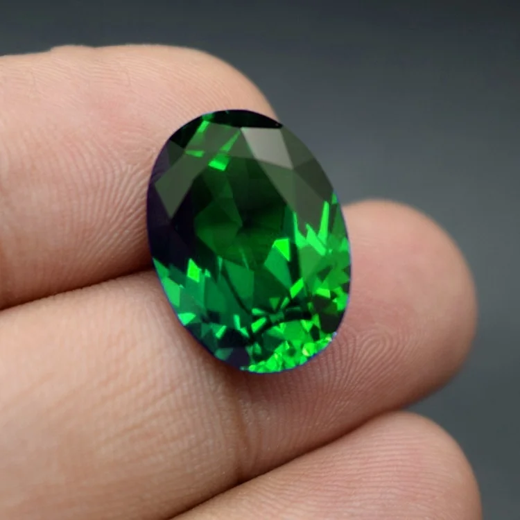 1PCS Stone of Life 3A Colombia Emerald Corundum Spinel Various Shapes Mosaic Jewelry Diy Green Gem AAA 5-7MM