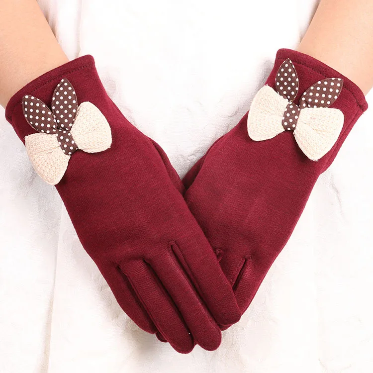 

New Ladies Winter Gloves Without Down Cashmere Touch Screen Plus Cashmere Women's Cashmere Warm Riding Gloves In Winter