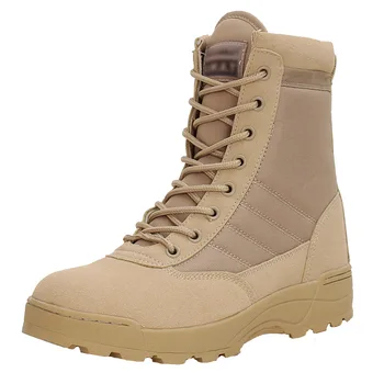 

Quality Army Fans Outdoor Hiking Shoes Non-Slip Wear-Resistant Boots Spring Autumn Male And Female High-Top Desert Combat Boots