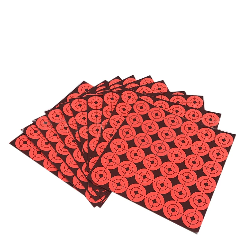 

360x Neon Orange Self-Adhesive Bullseye Target Stickers For Shooting Paper Accs