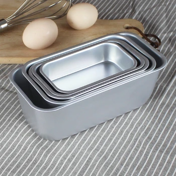 

Bakeware Loaf Pan Aluminum Snow Toast Box Cheese Box Baking Roast Brownie Rectangular Cake Small Toast Bread Mold Cake Mold