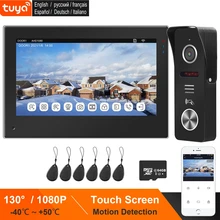 Tuya Wifi Video Intercom Voor Thuis Draadloze Ip Deur Intercom Touch Screen Monitor Rfid Deurbel 1080P Samrt Telefoon Praten unlock