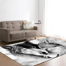 Ковер для гостиной, спальни, напольный коврик с рисунком волка, гибкий коврик для дома, кухни, художественный дверной коврик, мягкое большое одеяло для спальни CB4517/o